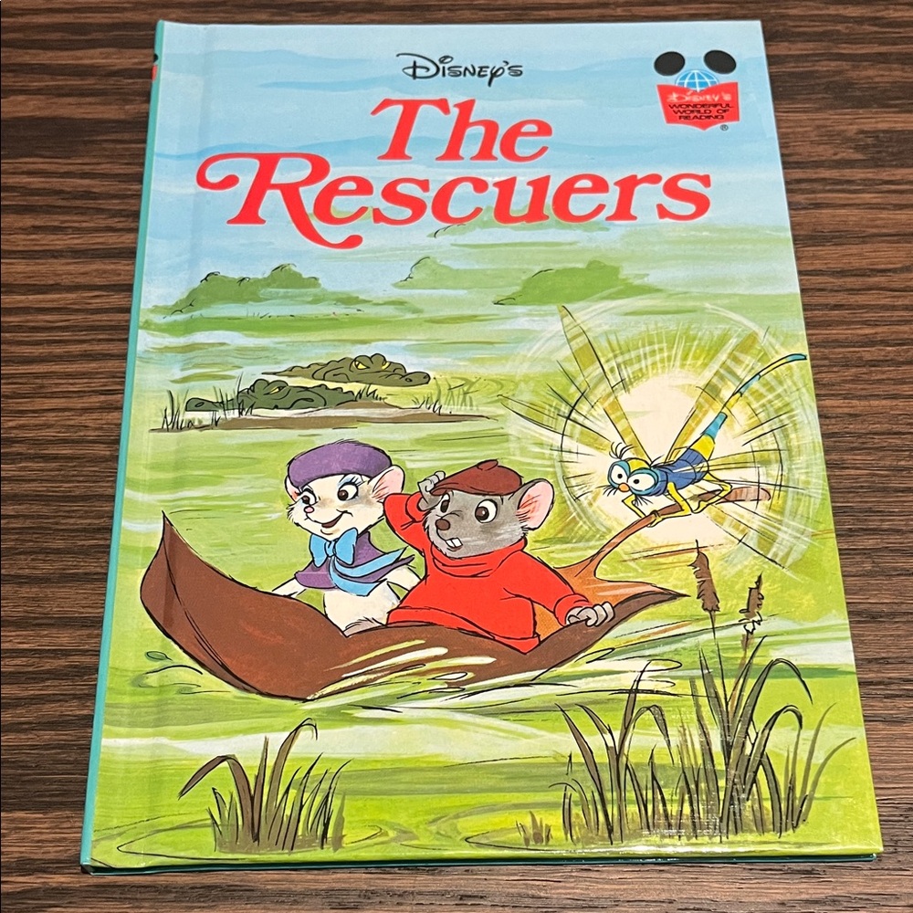Disney's The Rescuers Vintage Hardcover Book